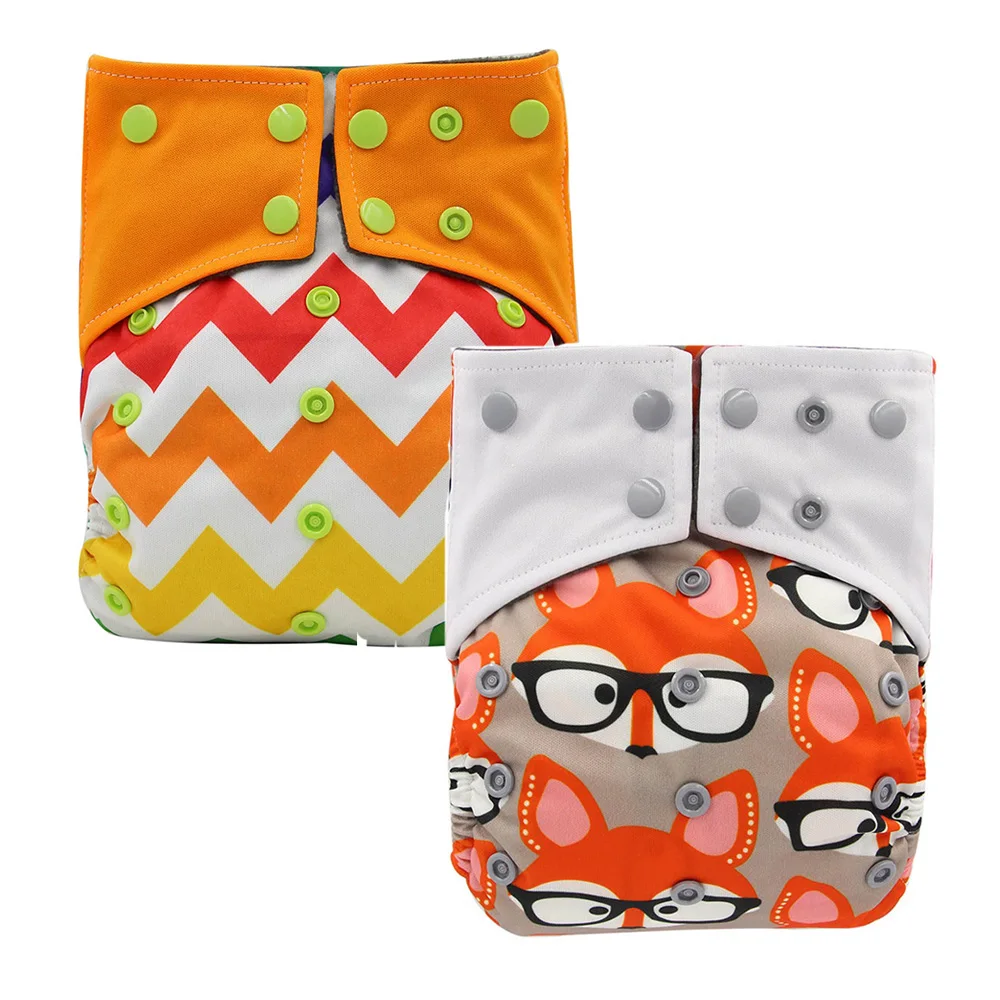 Ohbabyka Charcoal Bamboo Insert Allinone Aio Cloth Diaper With Pocket