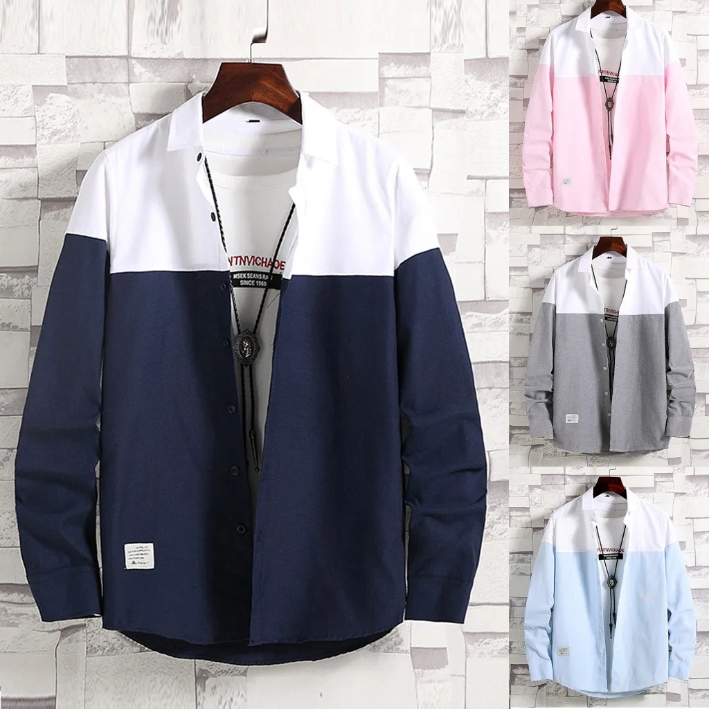 

Feitong Men's Casual Shirt Slim Fit Men's Casual Autumn Shirt Long Sleeve Formal Dress Shirts Men Male Clothing Camisa Masculina