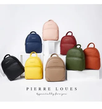 

2020 new ladies backpack simple ladies small backpack korean solid color ladies bags small backpack Zipper Casual