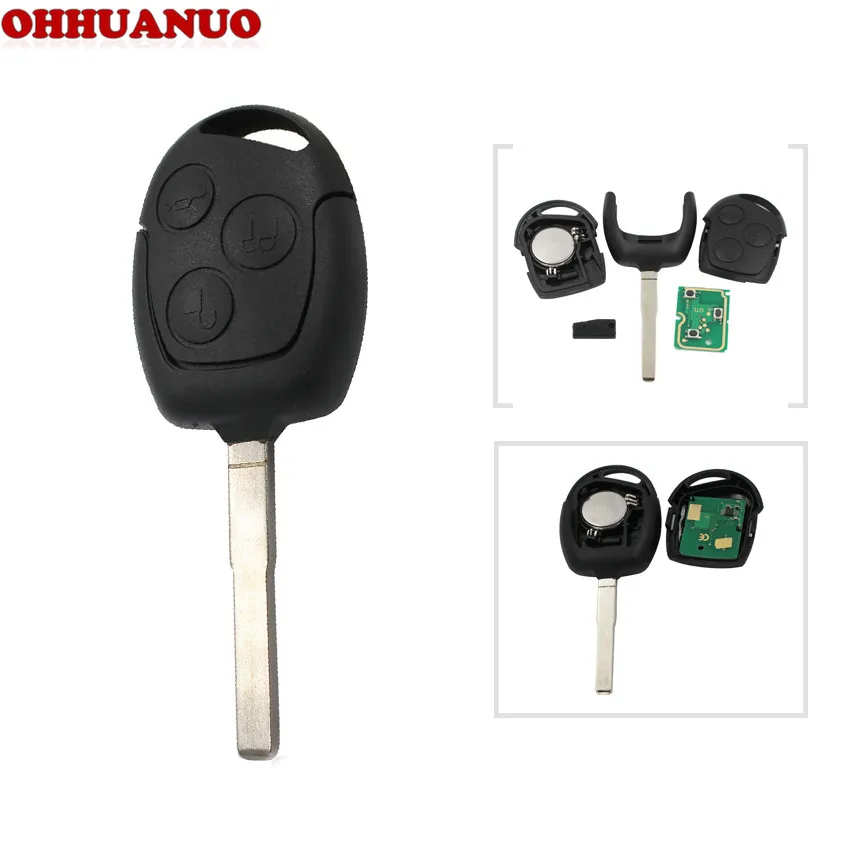 3 Buttons Smart Remote Car Key 433MHz With 4D63 Chip for Ford Focus HU101 Blade