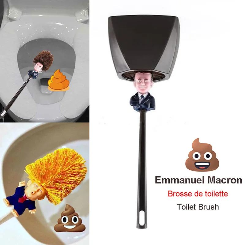 Emmanuel Macron WC Toilette France President Toilet Brush Make The Toilet Great Again LB88