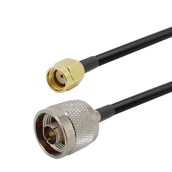 

Low Loss LMR200 N Male to RP SMA Male Antenna RF Coaxial Cable Connector Pure Copper 50 ohm Cable 1M 3M 6M 9M 12M