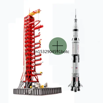 

DHL 37003 16014 J79002 Apollo saturn V Launch Umbilical Tower Space Shuttle Expedition Toys Model Building Blocks 21309 10231