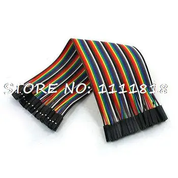 

F/F Jumper Cable 1P-1P 40 Pin Female to Female Connector Line Multicolor 7"