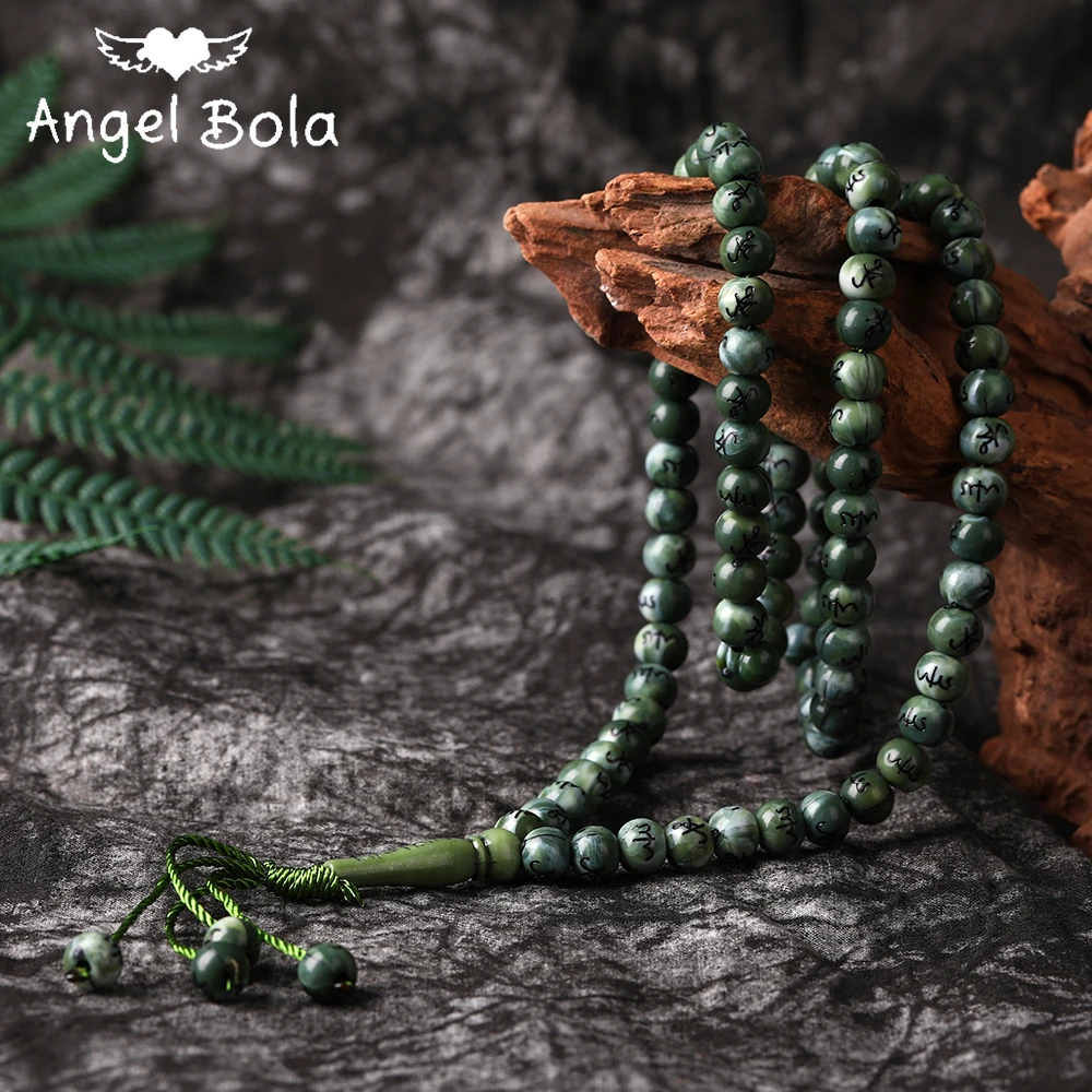Pulsera con cuentas de Oriente Medio, colgante de borla, 99 cuentas de oración, Islam, musulmán, Tasby, Rosario de Mad, Unisex, venta al por mayor