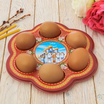 

Easter stand for 6 eggs "Temple"