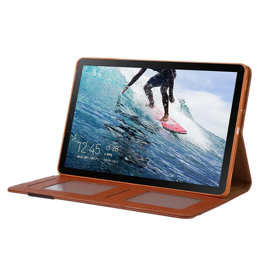 Luxury Leather Case for Samsung Galaxy S4 10.5 inch SM-T830 T835 Magnetic Case Smart Cover Card Slot Pencil Holder Folio Case (49)