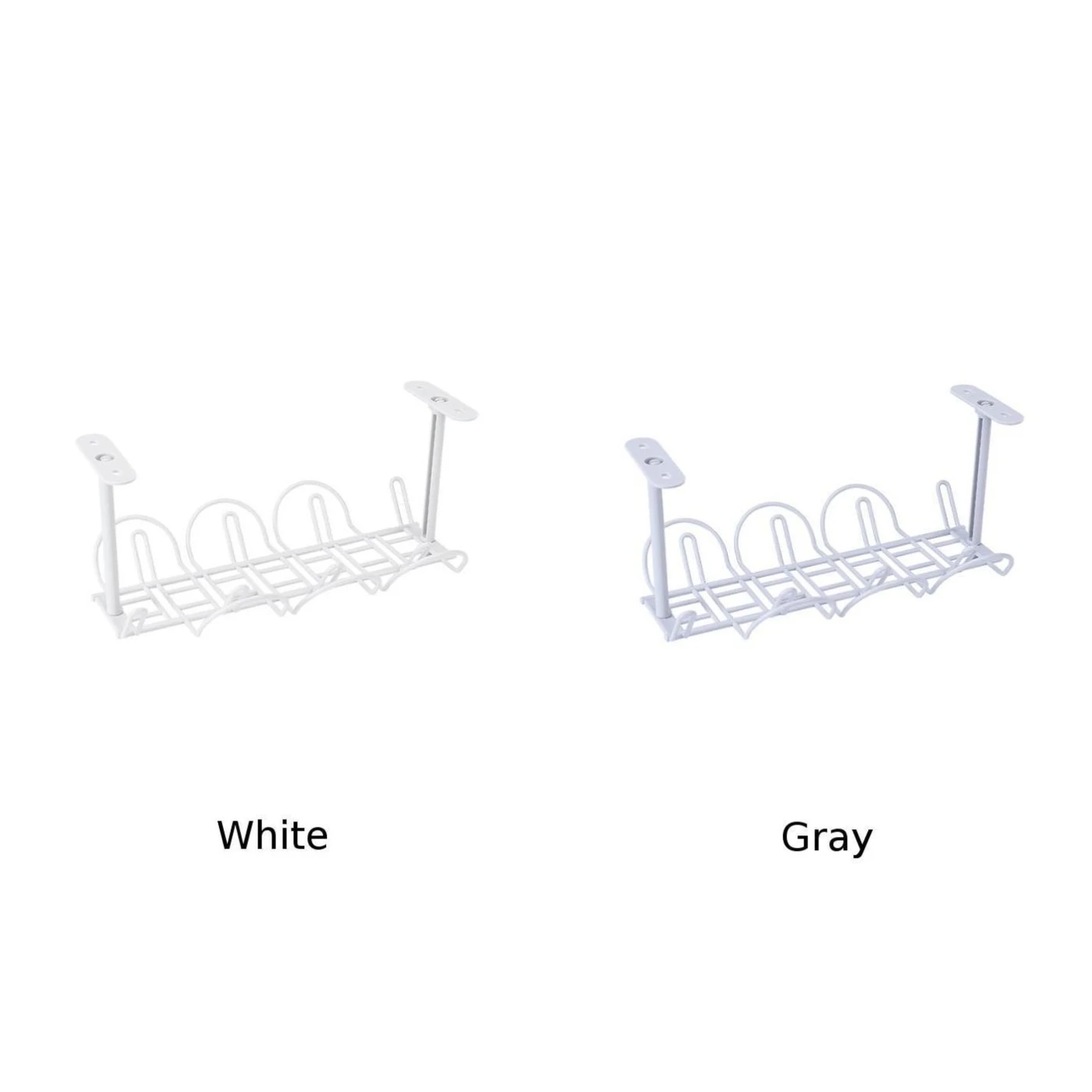 Table Bottom Power Socket Holder Under-table storage rack Hanging Rack Desk Organizer kitchen Home Office Household Suction wall