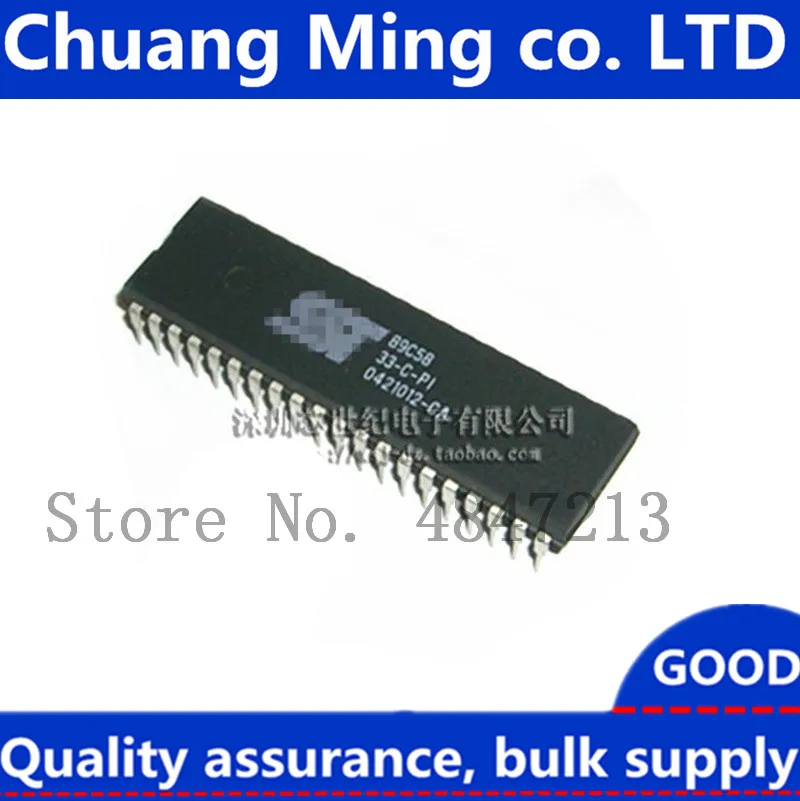 

Free Shipping 10pcs/lots SST89C58-33-C-PI SST89C58 89C58 DIP-40 IC In stock