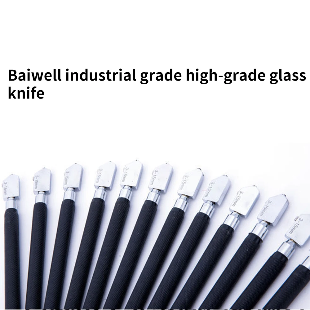 Indispensable Professional Glass Cutter Roller Knife Cutter Diamond Glass Knife Handheld Floor Tile Cutter Household Useful