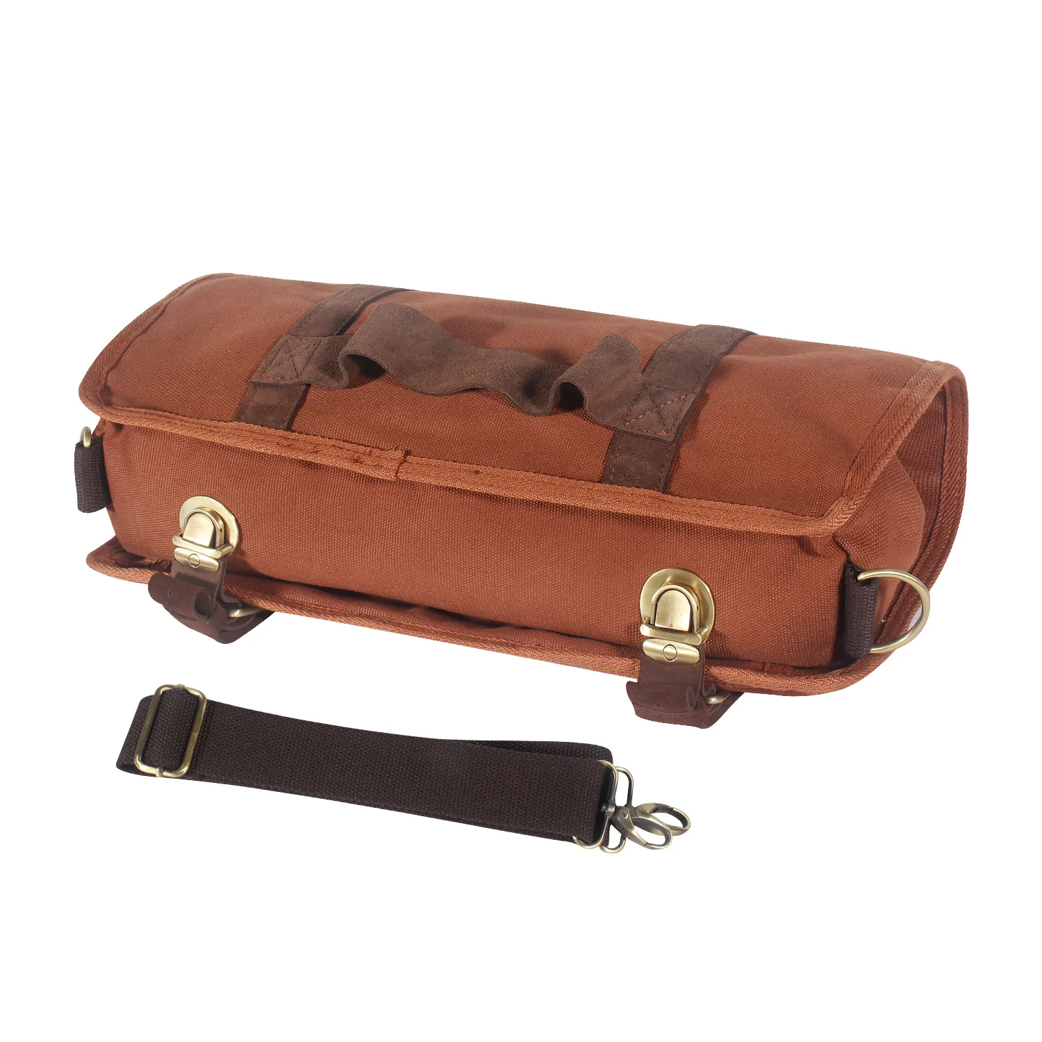 WESSLECO Bar Bartender Carrying Bag Creative Bartender Canvas Toolkit Pack Bar Tool Bag Professional Cocktail Shaker Set Storage mobile tool chest Tool Storage Items