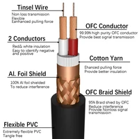 Digizulu Microphone Audio Cable for DIY Installation with XLR Speakon for Prosound Hifi Equipment Mixer microphone - Image 2