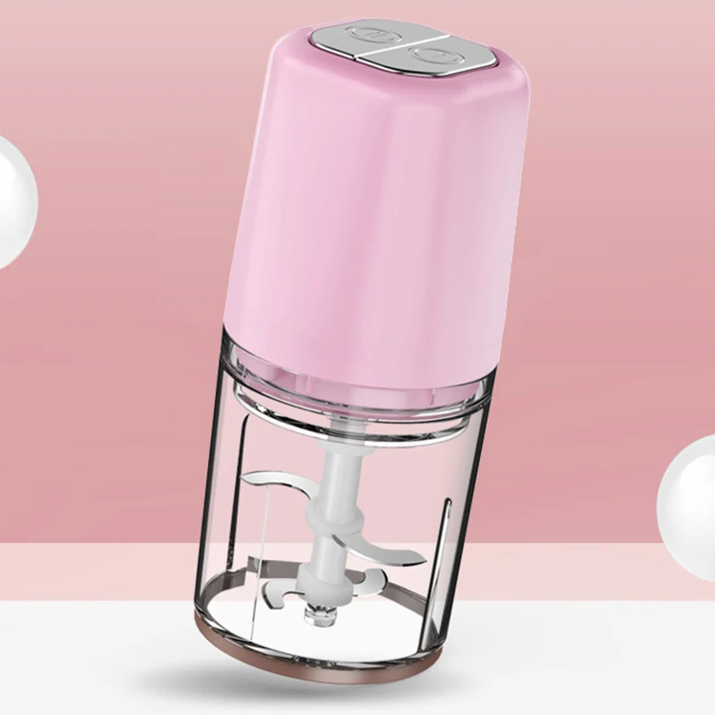 Portable Personal Blender Mixer Food Processor with Chopper Bowl 600Ml Juicer Bottle Meat Grinder Baby Food Maker EU Plug