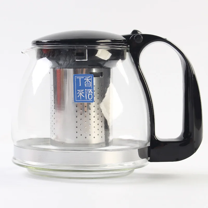 Tao ci Eight Thick Flower Pot Glass Teapot Stainless Steel Glass Pot Filter Warm Boiled Tea Pot Tea Machine