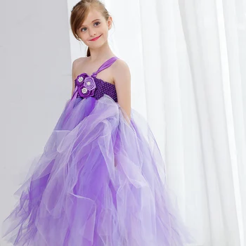 

Girl Baby Clothing Princess Christmas Flower Girl Wedding Dress for Kids Full Length One Shoulder Evening Party Baby Girl Dress