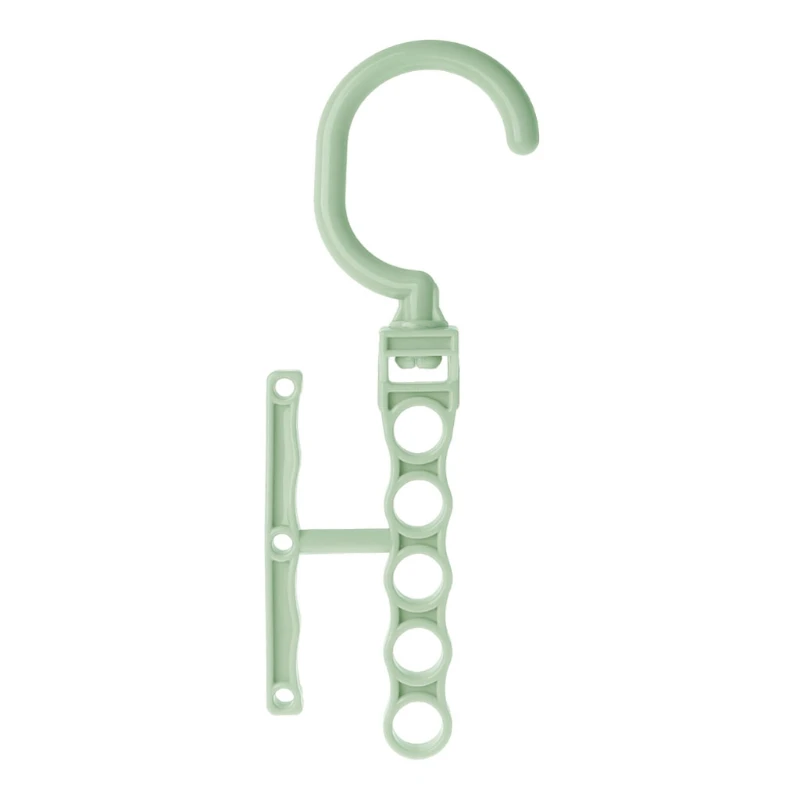 Вешалка для хранения одежды, крючок, органайзер, многофункциональная вращающаяся на 360 стойка, вешалки для одежды - Цвет: Зеленый