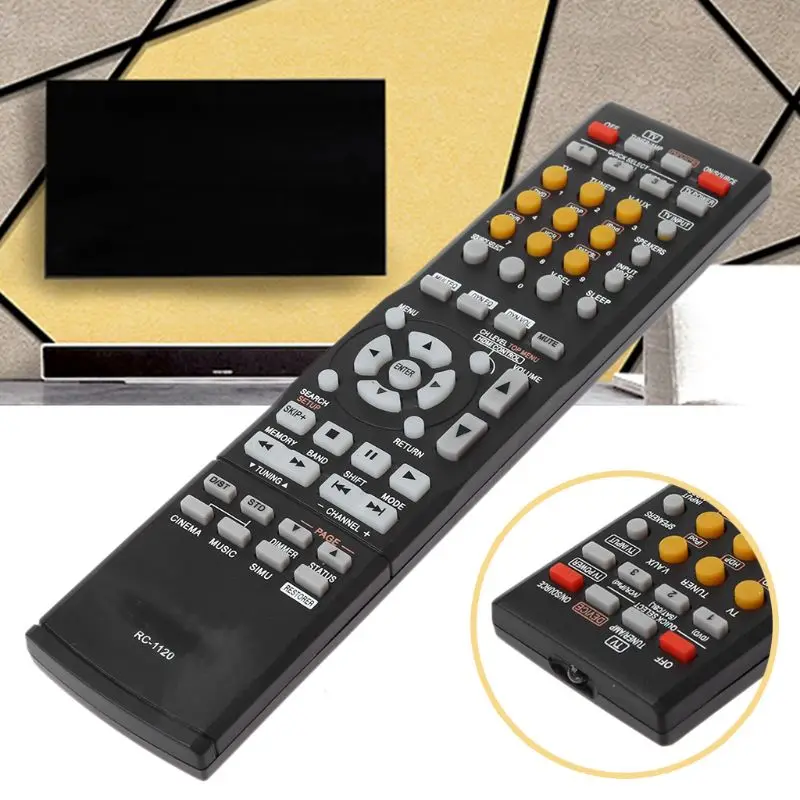 

Replaced Remote Control RC-1120 RC1120 for Denon AV Receiver AVR-590 DHT590BA AVR-1610 Television Controller Replacemen