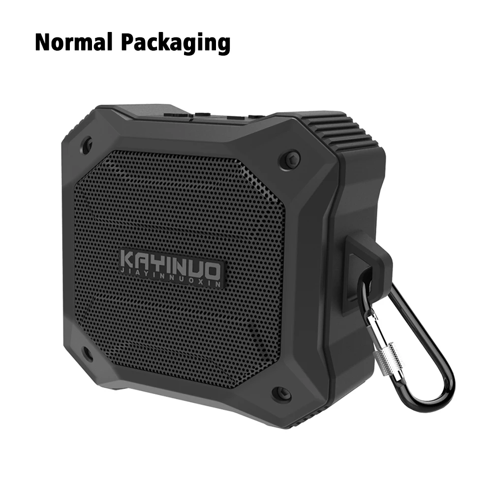 Black-Normal packing KAYINUO Высокая мощность Bluetooth динамик мощный беспроводной IPX7 водонепроницаемый супер бас портативный динамик 800 мАч Бумбокс беспроводной говорить - Цвет: Black-Normal packing