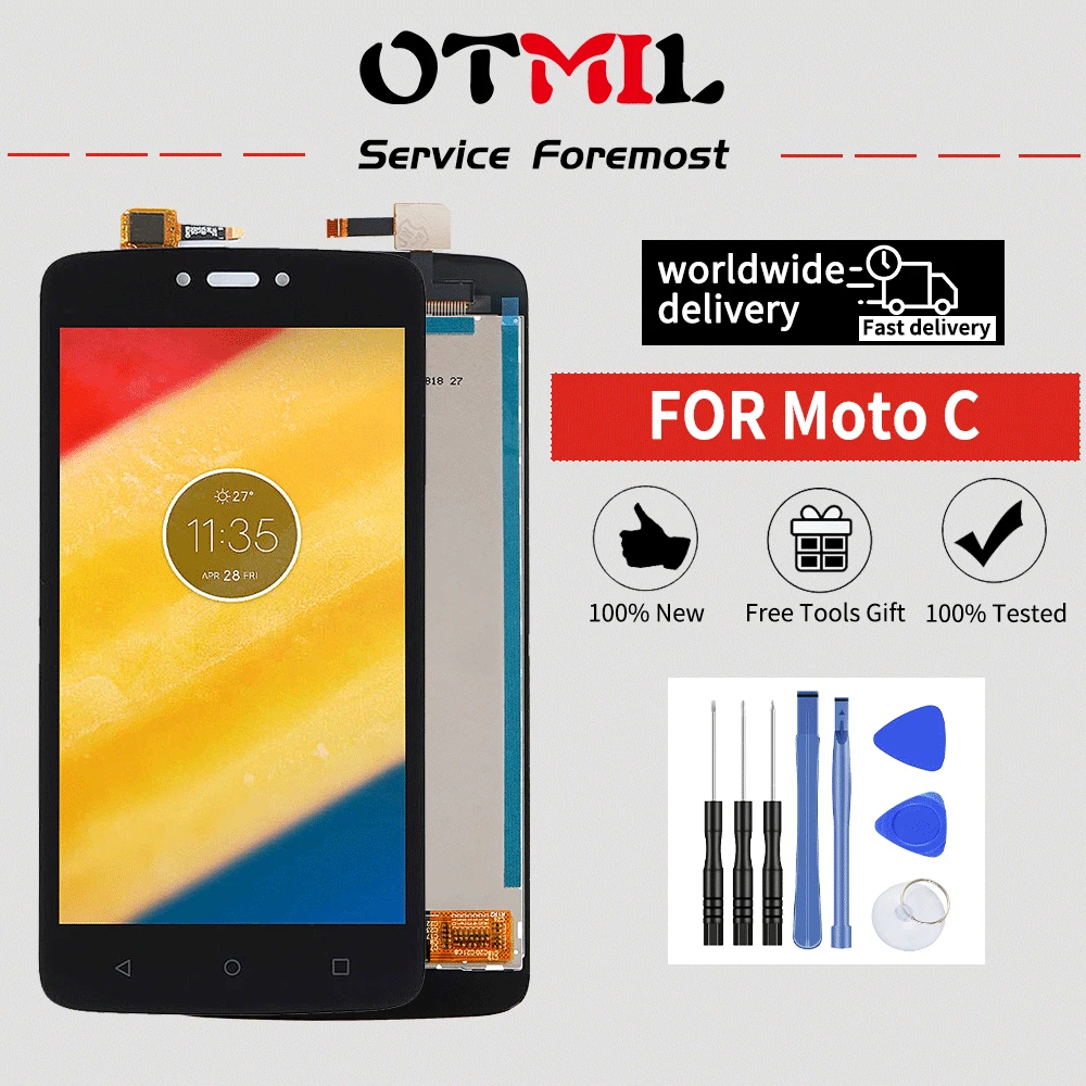 

Original 5.0" For Motorola Moto C XT1750 XT1755 XT1754 LCD Digitizer Display Touch Screen Assemble For Motorola Moto C Display