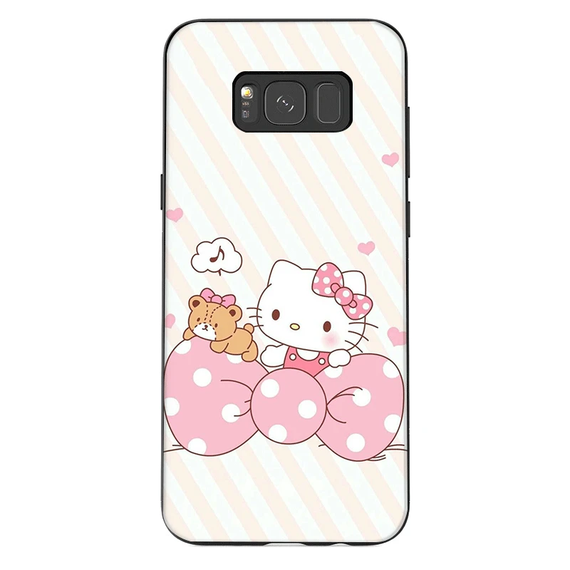Чехол для телефона Samsung J6 A70 A60 A50 A40 A20 A30 A10 A7 A6 A5 A3 A8 A9 милый чехол Hello