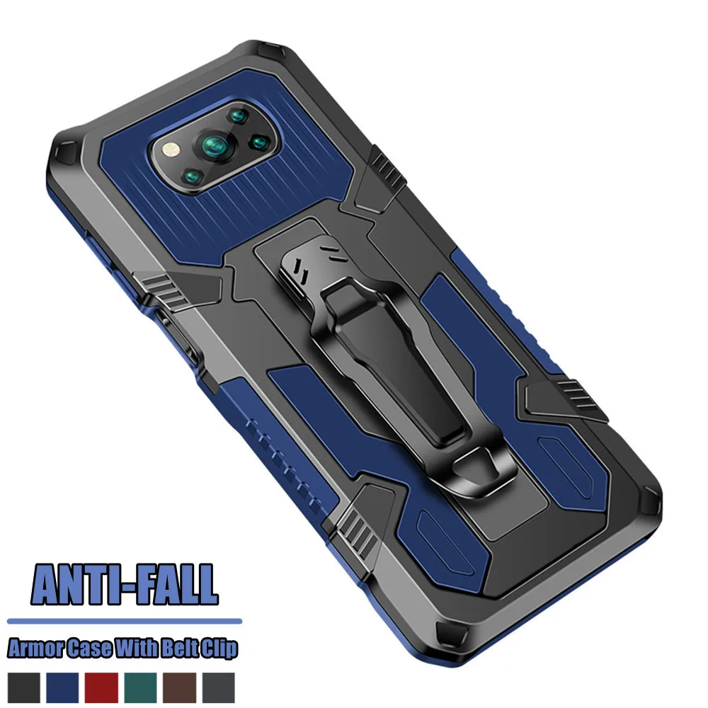 Противоударный армированный чехол Funda для Xiaomi Mi Poco X3 NFC CC9 10T Redmi Note 8 7 6 10X9 S Pro 9A 9C