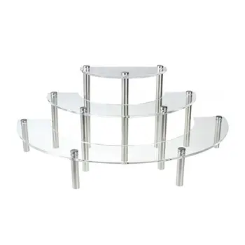

Acrylic Cupcake Stand 3 Tiers Cake Stand Dessert Serving Platter for Christmas Wedding Birthday Party Crafts Model Display Rack