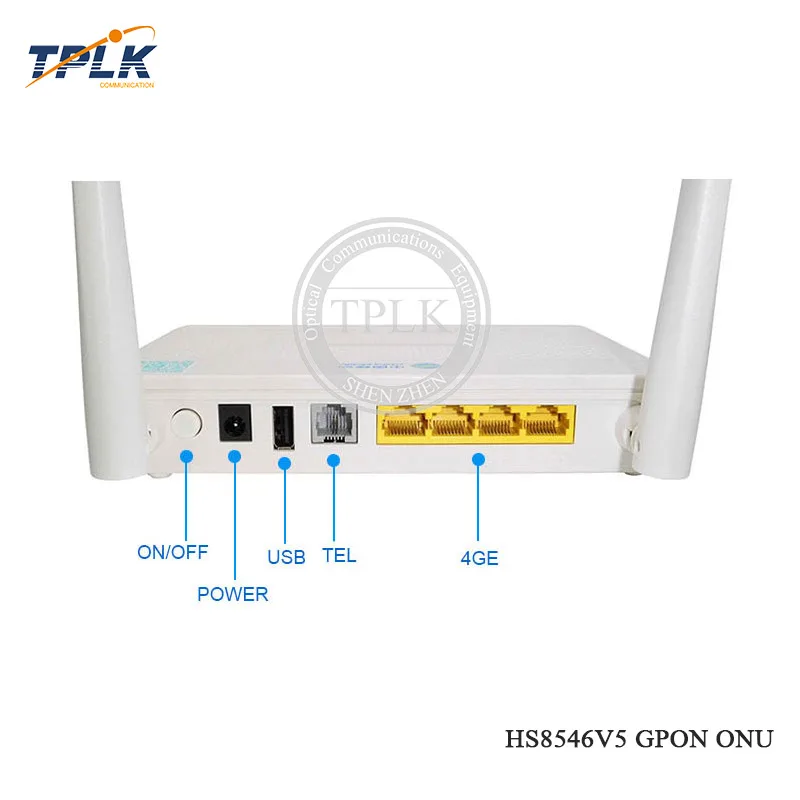 Оригинальный Новый HS8546V5 GPON ONU ONT с 4GE + 1TEL 2USB WIFI меньше чем HS8546V китайский мобильный