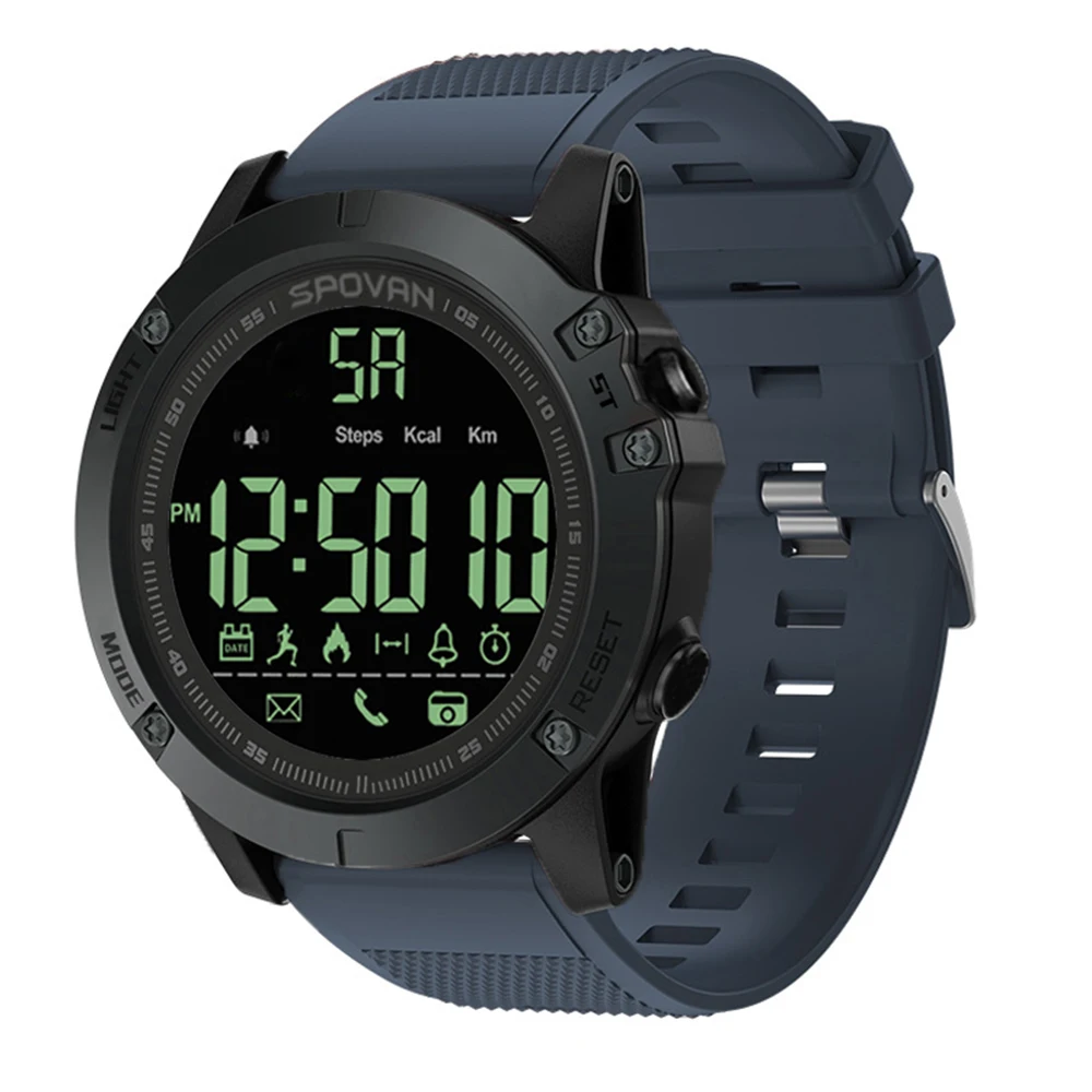 Outdoor Digital Smart Sport Watch for Men with Pedometer Wrist Watch for iOS and Android 50M Waterproof