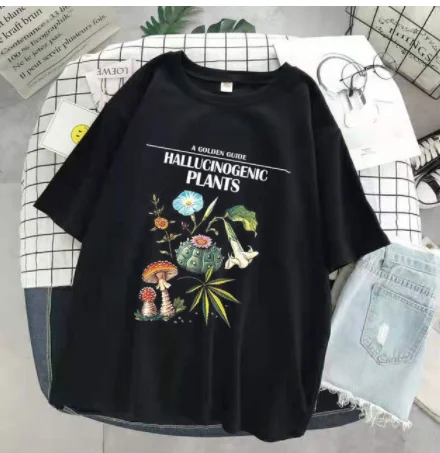 Harajuku y2k street top lady cute cartoon comic girl letter print Japanese casual fashion T-shirt trendy female