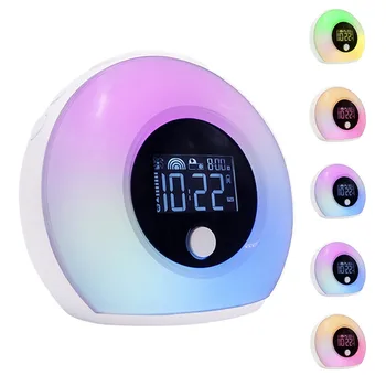 

best selling 2019 products Wake Up Light Bluetooth Speaker Table Lamp Alarm Clock Night Light Lamp support dropshipping