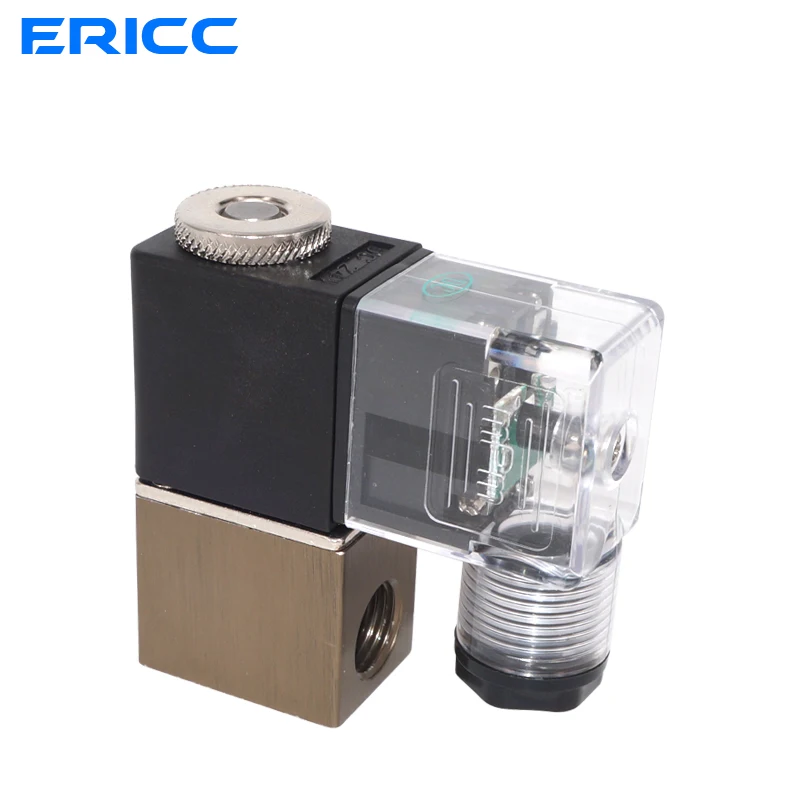 2V025-08 нормально закрытый 12V 24V 220V 1/" BSP 2 Way 2 позиционный воздушный электромагнитный клапан 2V025-08 Пневматический регулирующий клапан