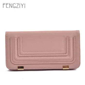 

Casual Long Style Women Wallets And Handbags Women's High Quality PU Leather Wallet Money Coin Pocket Hasp Ladies Cluth Bag