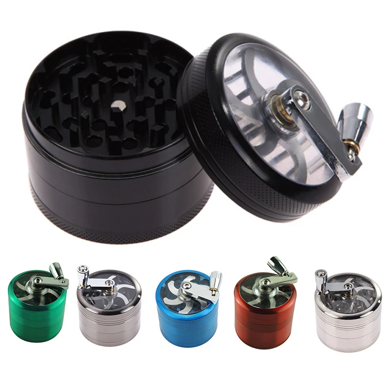 Tobacco Herb Spice Grinder 4 Layer Herbal Metal Alloy Smoke Crusher Home Tool