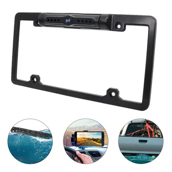 

1Pc License Plate Frame Backup Camera Rear View Reverse Compatible for USA Car