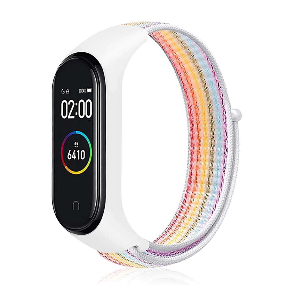 Watch Applicable Millet 3 Generation 4 Generation Smart Bracelet Nylon Loop Integrated Watch with Velcro New Fashion Watch Belt