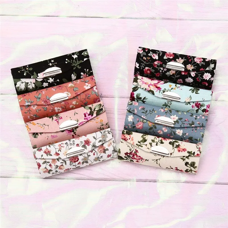 Flower Printing Lipstick Box Single Storage Case Cosmetic Bags With Mirror Women Makeup | Красота и здоровье
