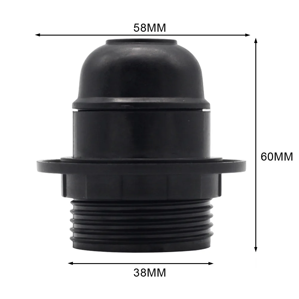 Ппа Пластик V De Сертификация E26 E27 цоколь Эдисона черно-белого цвета с лампа с узором держатель 250V 4A легкий корпус наполовину зуб лампы