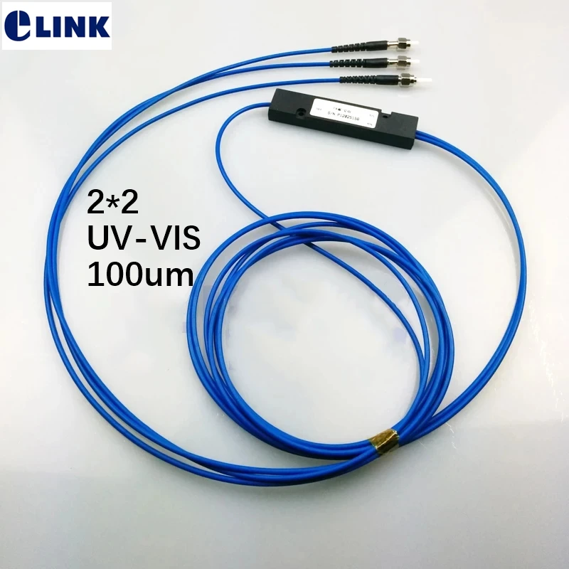 SMA905 2*2 Волоконно-оптический резак 100um, 1 м, 2 м, UV-VIS 100um большой многожильный волоконно-оптический кабель мм оптоволоконный кабель