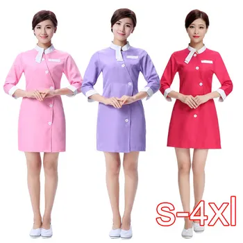 

2020 Nurse Uniform Beautician Overalls Medical Clothing Beautician Dress Beauty Salon Uniforms