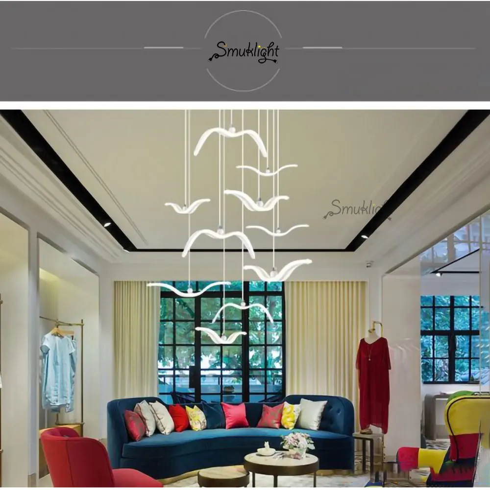 海鸥吊灯小鸟灯_11