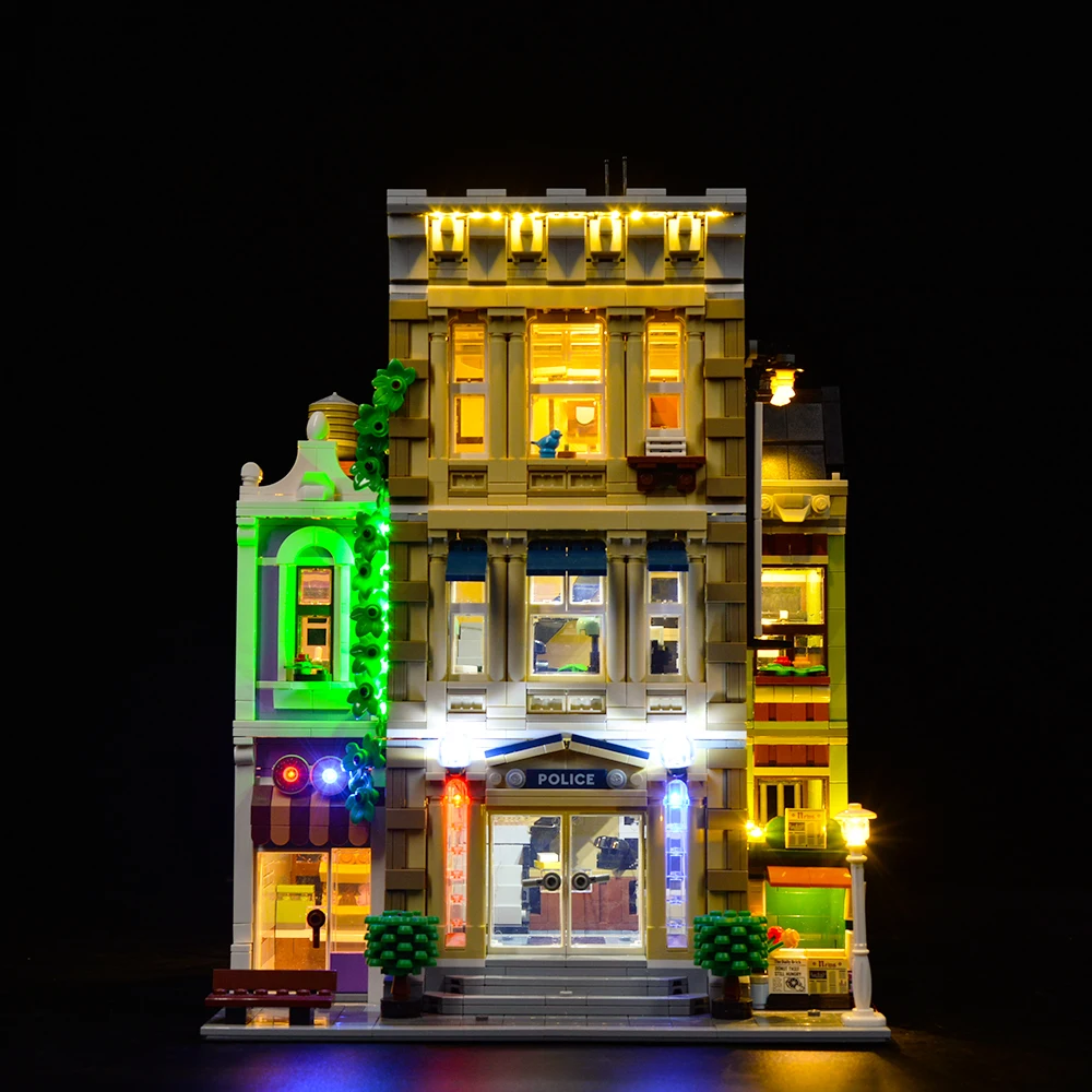 Kit Luci A Led Per 10278 Creator Expert Police Station Building Blocks Giocattoli Non Inclusi Il Modello