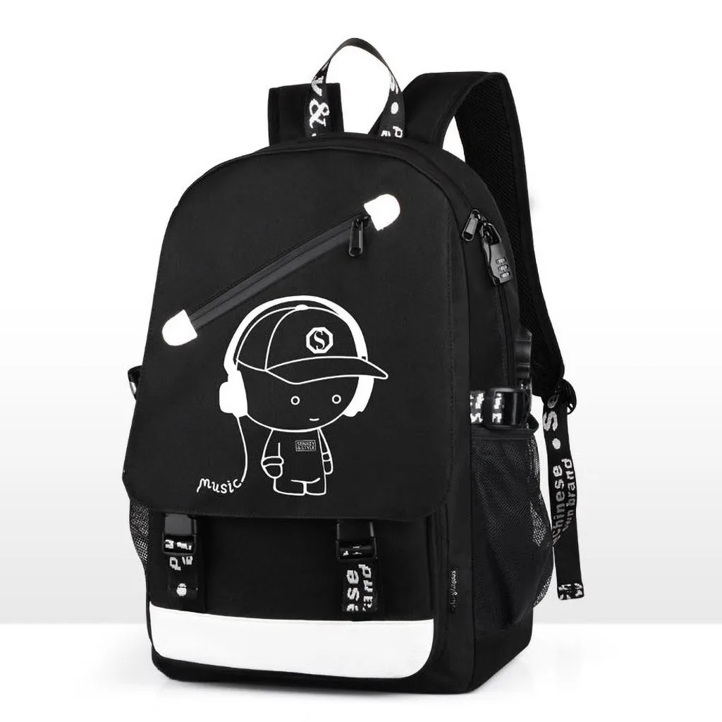 USB унисекс дизайн Рюкзак Книга Сумки для школы рюкзак повседневный рюкзак Оксфорд холст ноутбук Модные мужские рюкзаки