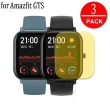 3pcs Nano Full Cover Screen Protector For Xiaomi Huami NEW Amazfit GTS Smart Watch Protective Film Foil(Not Glass