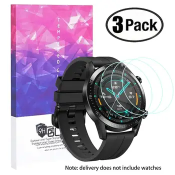 

3Pcs/Set Tempered Glass Smart Watch Protective Film for Huawei GT 2 Smart Watch Fine Workmanship Аксессуары для часов