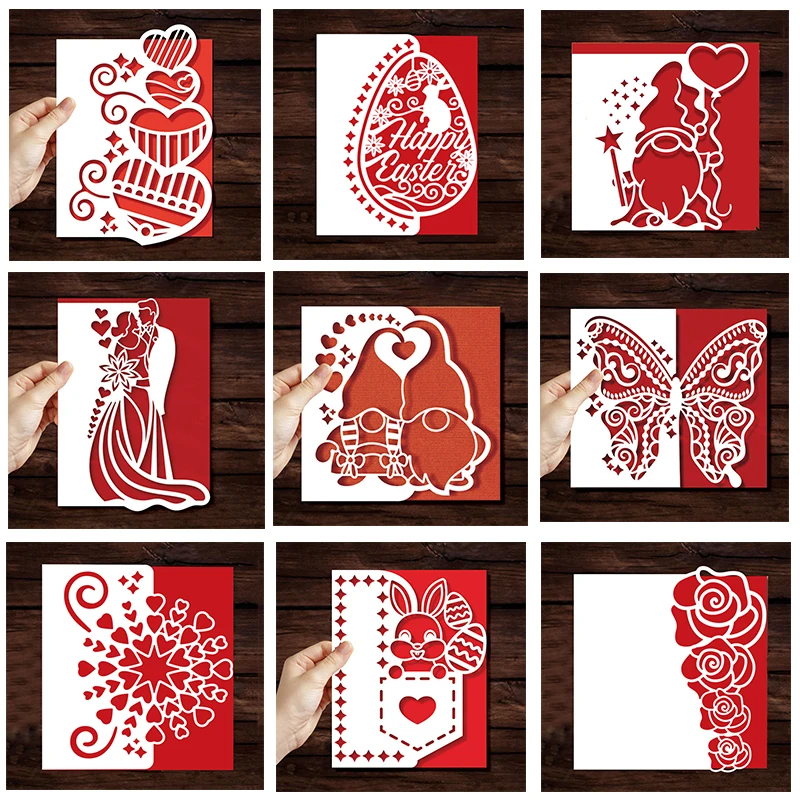 Matrices De Découpe Métal Pour Scrapbooking - Gabarits Formes Géométriques, étoiles, Fleurs - Idéal Bricolage, Cartes, Albums