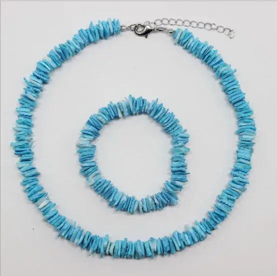 1set Seashells Collar Choker Necklace Women Natural Shells Bohemian Jewelry Choker Simple Bracelet for Woman Girls 8769-8774