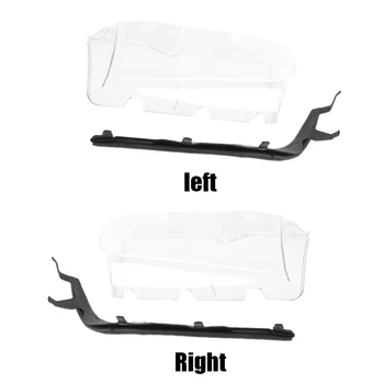 

Left/Right Headlight Lens with Cover Strip Lamp Headlight Mask Headlights Shell for BMW 3 Series E46 4 Door 1998-2001
