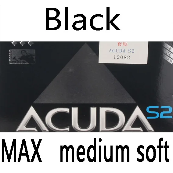 Black MAX MS Donic ACUDA S2 Pips-Настольный теннисный резиновый пинг-понг с бугорками с губкой Tenis De Mesa - Цвет: Black MAX MS