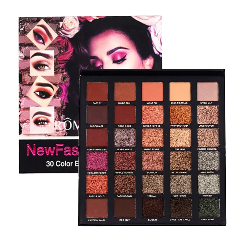 30 Colors Shimmer Glitter Eye shadow Make up Palette Lasting Waterproof Eyeshadow Makeup Pigments