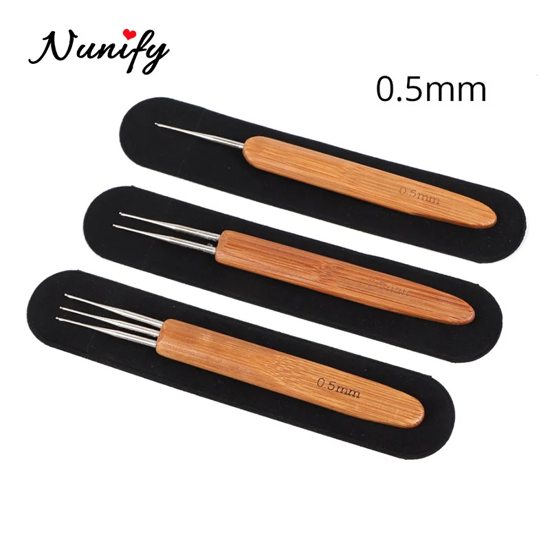  Dreadlocks Crochet Hook for Hair 3pcs/Set (1 Hook, 2 Hooks, 3  Hooks) 0.75mm Dreadlock Hooks with Wooden Handle Crochet Needles for Hair  Dreadlock Needle Tool for Braid Craft